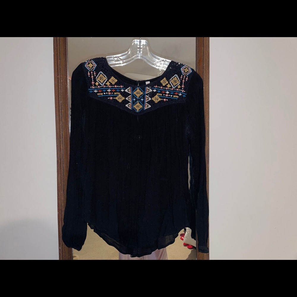 black xhilaration blouse